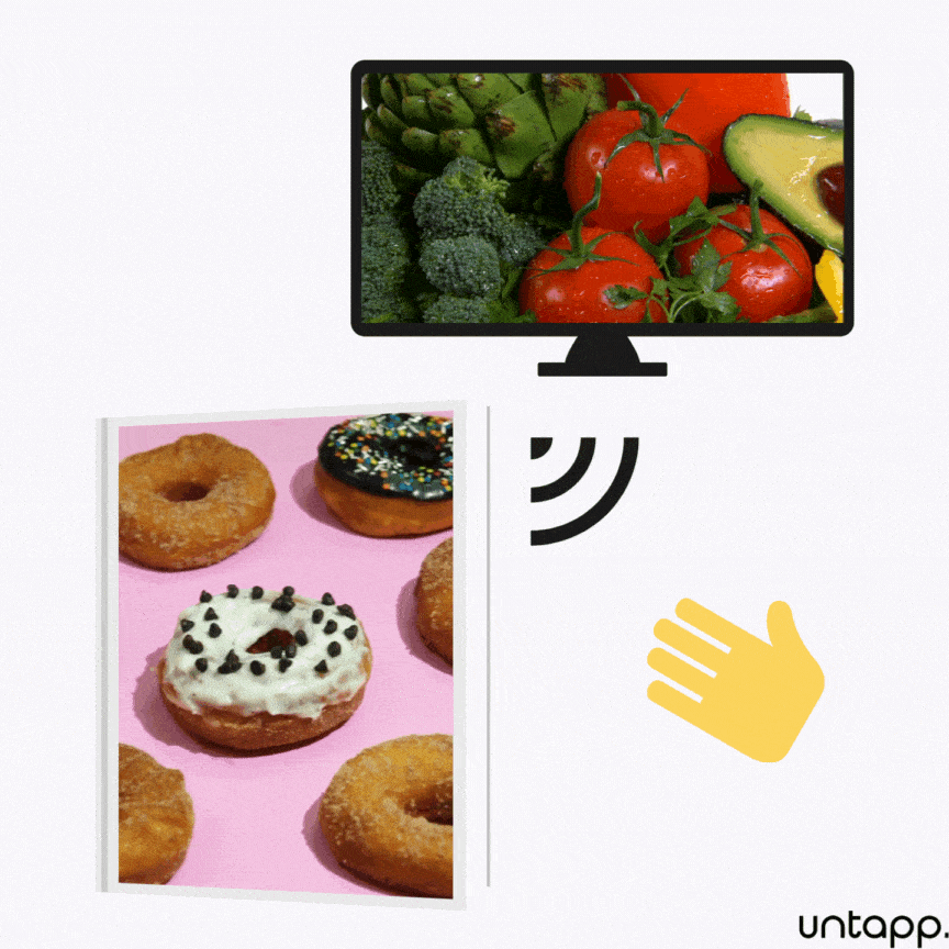 Any screen of any size can be made into an interactive display using Untapp